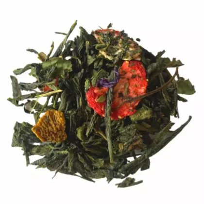 Thé vert Sencha Fraise Violette Bio