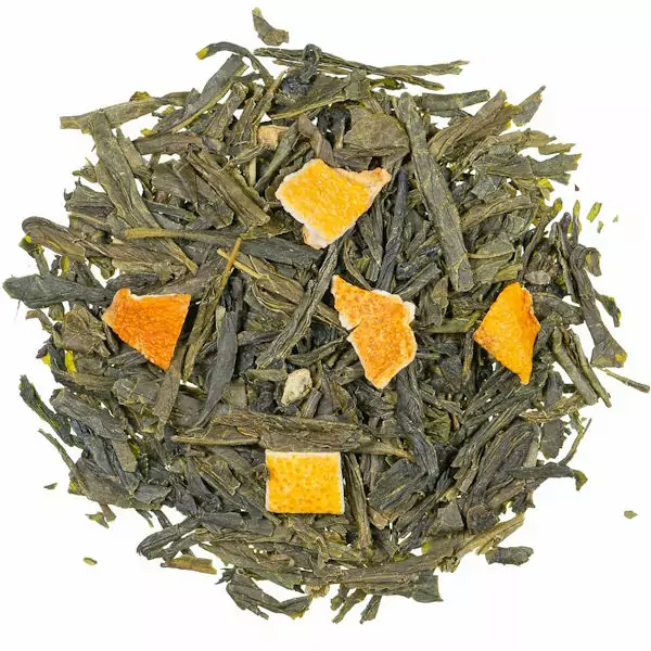 Thé vert Sencha Orange Bio 1 Thé vert Sencha Orange Bio - Parenthese Café