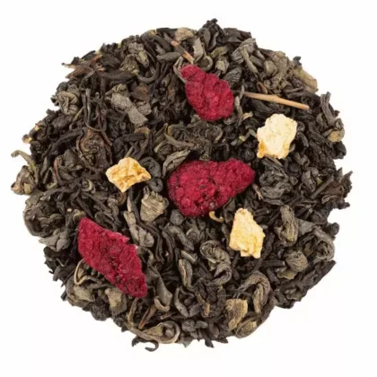 Thé noir - thé vert Pêche Framboise Bio - Herbasens